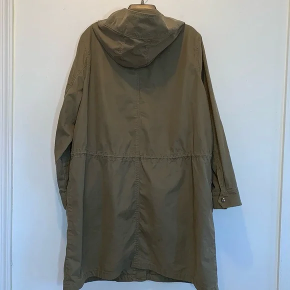 Banana Republic Oversized Military Parka Barn Jacket Large - Picture 7 of 12